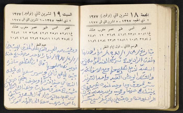 The Diaries of Fandi Mhanna, Buqei'a- Upper Galilee, the Late 1970s and Early 1980s 