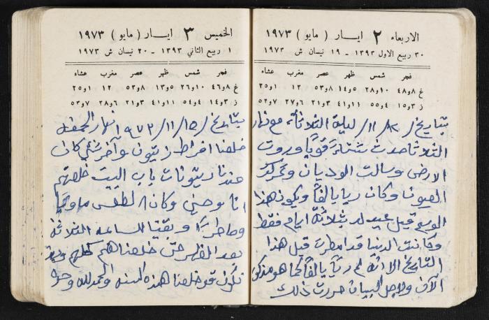 دفتر يوميات فندي مهنا، البقيعة- الجليل الأعلى، 1973 و1981-1983