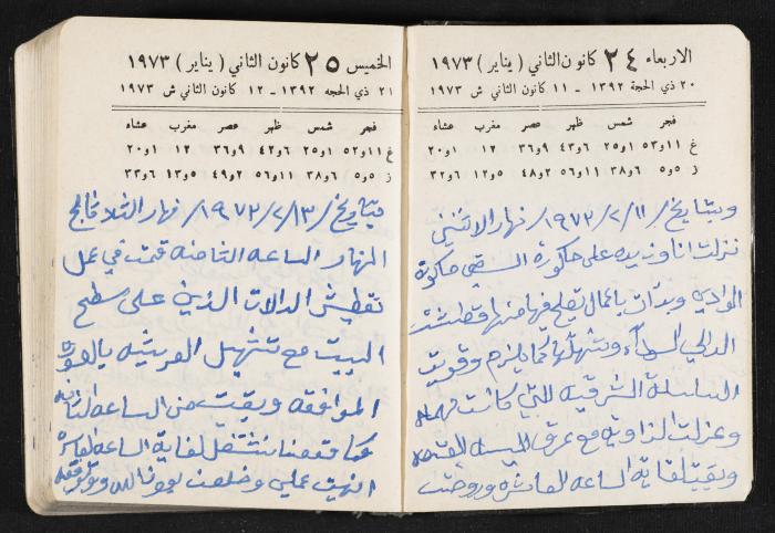 دفتر يوميات فندي مهنا، البقيعة- الجليل الأعلى، 1973 و1981-1983