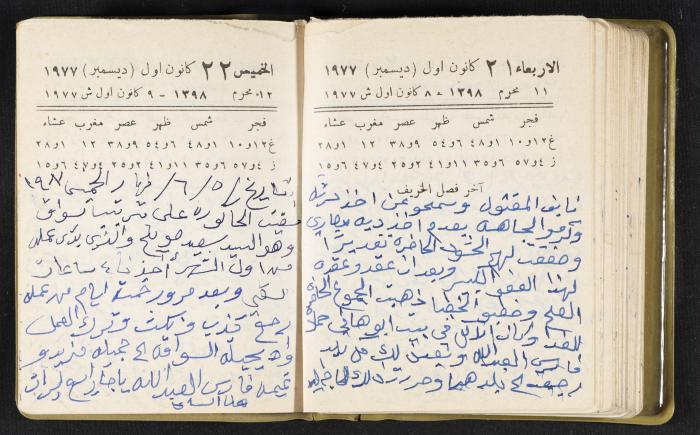 The Diaries of Fandi Mhanna, Buqei'a- Upper Galilee, the Late 1970s and Early 1980s 