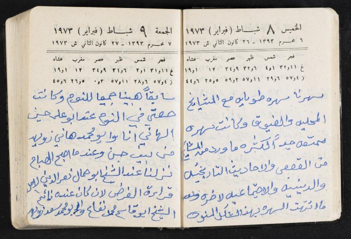 دفتر يوميات فندي مهنا، البقيعة- الجليل الأعلى، 1973 و1981-1983