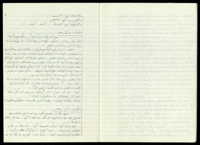 دفتر يوميات حسين مهنا، القيعة- الجليل الأعلى، 1991-1993