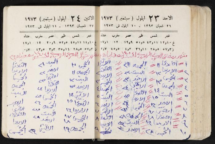 دفتر يوميات فندي مهنا، البقيعة- الجليل الأعلى، 1973 و1981-1983