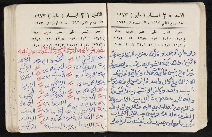 دفتر يوميات فندي مهنا، البقيعة- الجليل الأعلى، 1973 و1981-1983