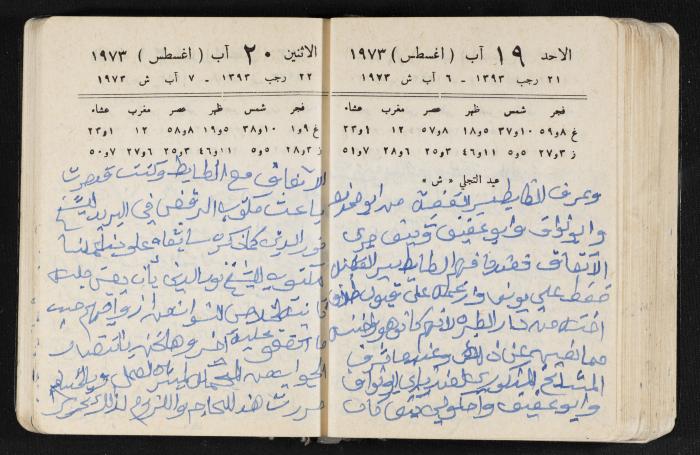 دفتر يوميات فندي مهنا، البقيعة- الجليل الأعلى، 1973 و1981-1983