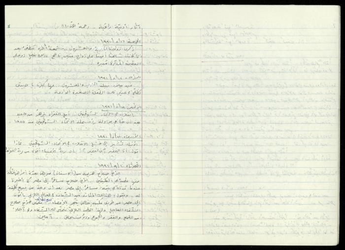 دفتر يوميات حسين مهنا، القيعة- الجليل الأعلى، 1991-1993