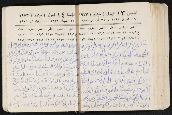 دفتر يوميات فندي مهنا، البقيعة- الجليل الأعلى، 1973 و1981-1983