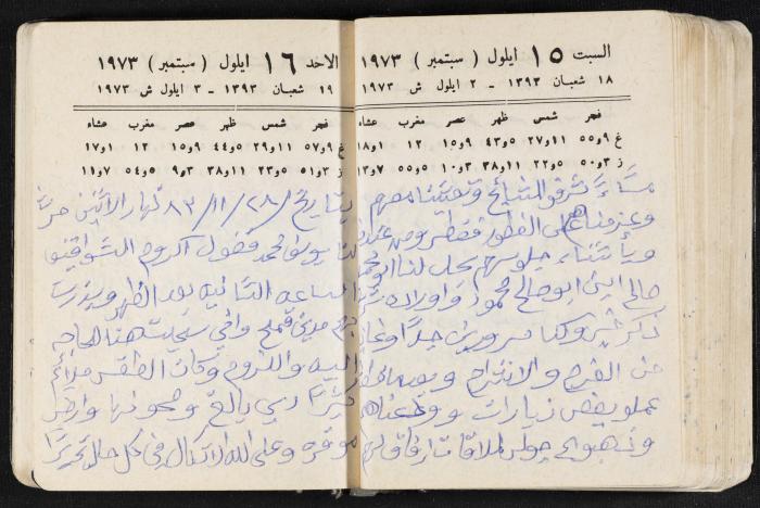 دفتر يوميات فندي مهنا، البقيعة- الجليل الأعلى، 1973 و1981-1983