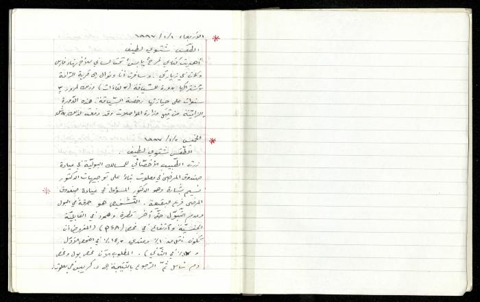 The Diaries of Fandi Mhanna, Buqei'a- Upper Galilee, 1997-2002