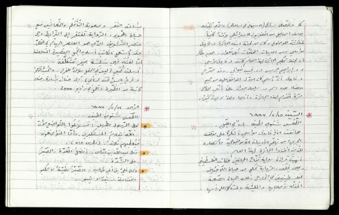 The Diaries of Fandi Mhanna, Buqei'a- Upper Galilee, 1997-2002