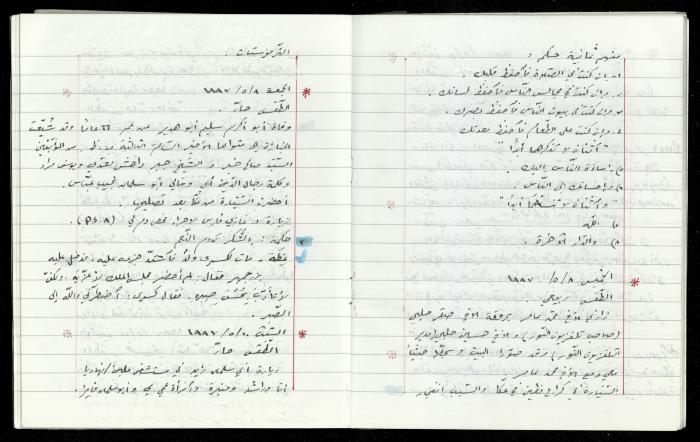 The Diaries of Fandi Mhanna, Buqei'a- Upper Galilee, 1997-2002