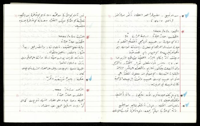 The Diaries of Fandi Mhanna, Buqei'a- Upper Galilee, 1997-2002