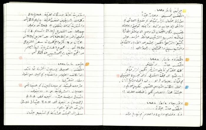 The Diaries of Fandi Mhanna, Buqei'a- Upper Galilee, 1997-2002