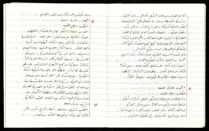 The Diaries of Fandi Mhanna, Buqei'a- Upper Galilee, 1997-2002