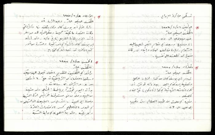 The Diaries of Fandi Mhanna, Buqei'a- Upper Galilee, 1997-2002