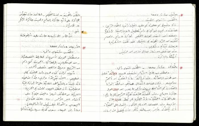 The Diaries of Fandi Mhanna, Buqei'a- Upper Galilee, 1997-2002