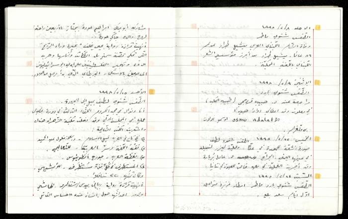 The Diaries of Fandi Mhanna, Buqei'a- Upper Galilee, 1997-2002
