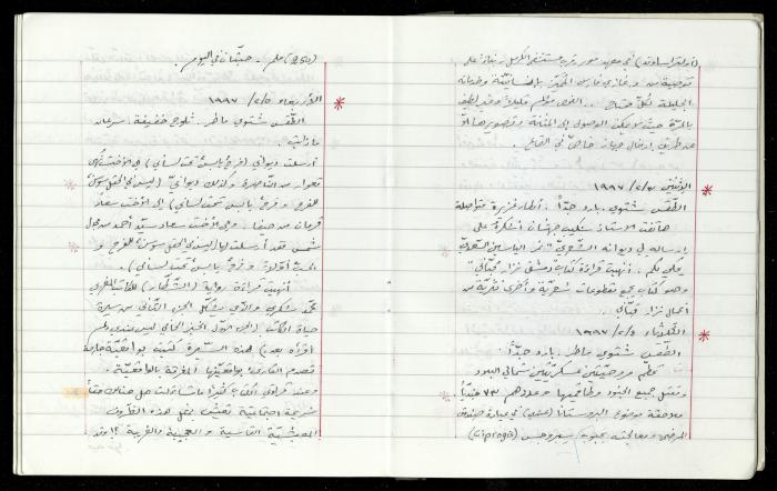 The Diaries of Fandi Mhanna, Buqei'a- Upper Galilee, 1997-2002