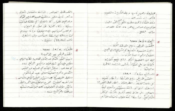 The Diaries of Fandi Mhanna, Buqei'a- Upper Galilee, 1997-2002