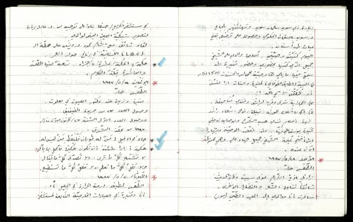 The Diaries of Fandi Mhanna, Buqei'a- Upper Galilee, 1997-2002