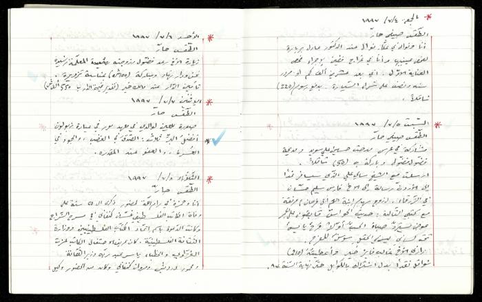 The Diaries of Fandi Mhanna, Buqei'a- Upper Galilee, 1997-2002