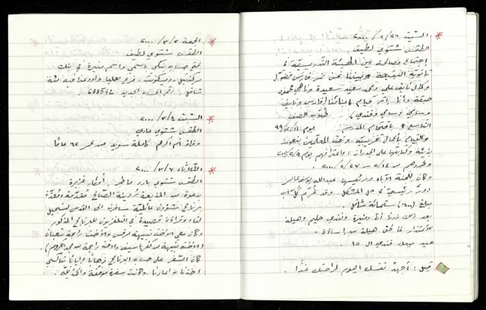 The Diaries of Fandi Mhanna, Buqei'a- Upper Galilee, 1997-2002