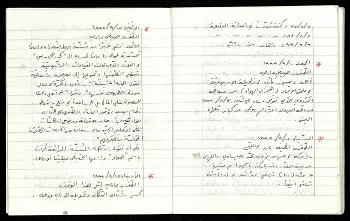 The Diaries of Fandi Mhanna, Buqei'a- Upper Galilee, 1997-2002