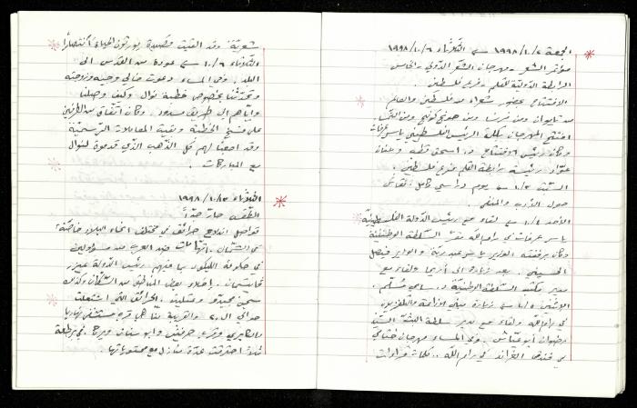 The Diaries of Fandi Mhanna, Buqei'a- Upper Galilee, 1997-2002