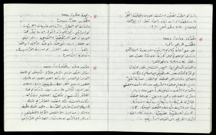 The Diaries of Fandi Mhanna, Buqei'a- Upper Galilee, 1997-2002