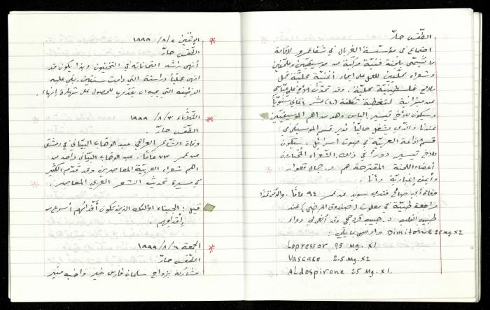 The Diaries of Fandi Mhanna, Buqei'a- Upper Galilee, 1997-2002