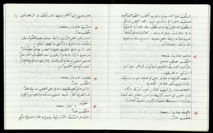The Diaries of Fandi Mhanna, Buqei'a- Upper Galilee, 1997-2002