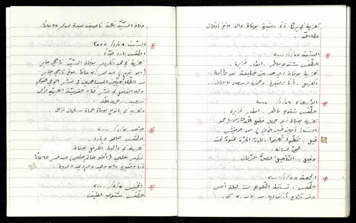 The Diaries of Fandi Mhanna, Buqei'a- Upper Galilee, 1997-2002