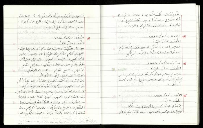 The Diaries of Fandi Mhanna, Buqei'a- Upper Galilee, 1997-2002