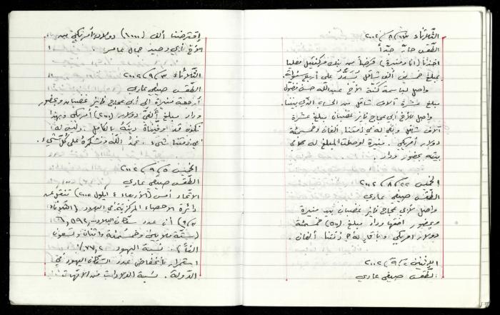 The Diaries of Fandi Mhanna, Buqei'a- Upper Galilee, 1997-2002