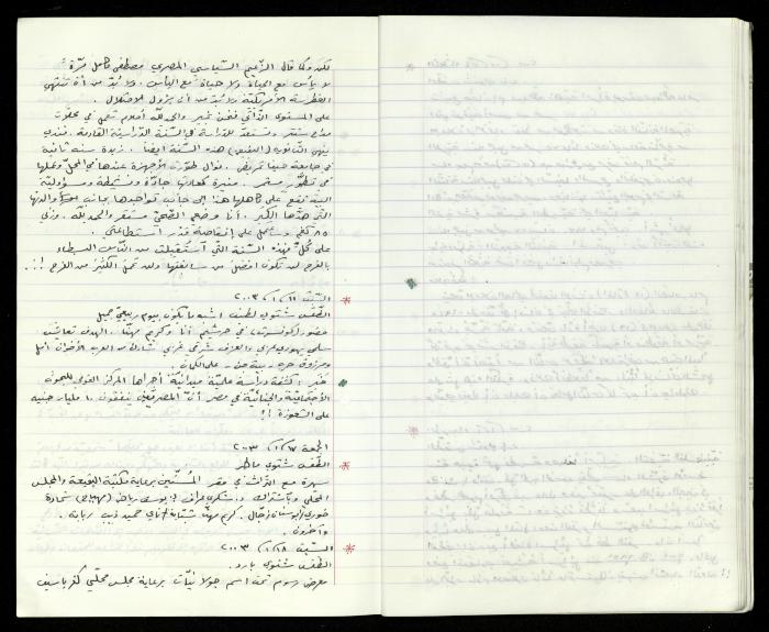 The Diaries of Fandi Mhanna, Buqei'a- Upper Galilee, 2002-2009