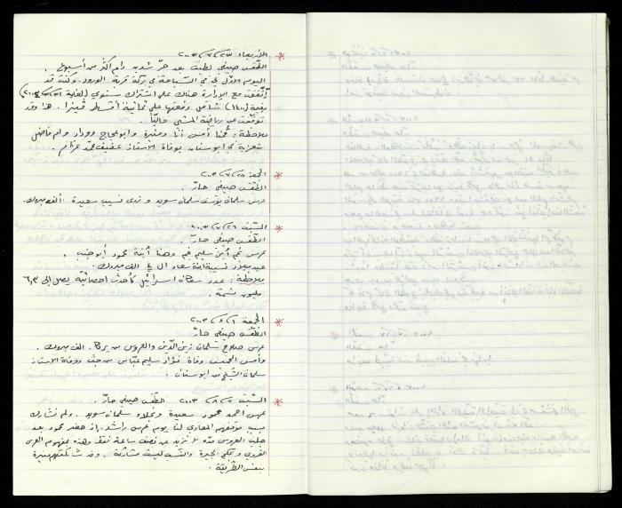 The Diaries of Fandi Mhanna, Buqei'a- Upper Galilee, 2002-2009