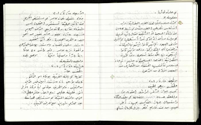 The Diaries of Fandi Mhanna, Buqei'a- Upper Galilee, 1997-2002