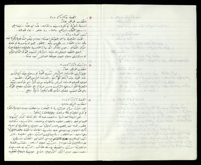 The Diaries of Fandi Mhanna, Buqei'a- Upper Galilee, 2002-2009