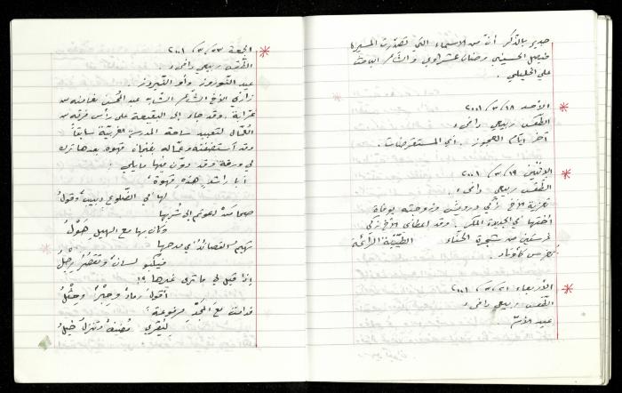 The Diaries of Fandi Mhanna, Buqei'a- Upper Galilee, 1997-2002