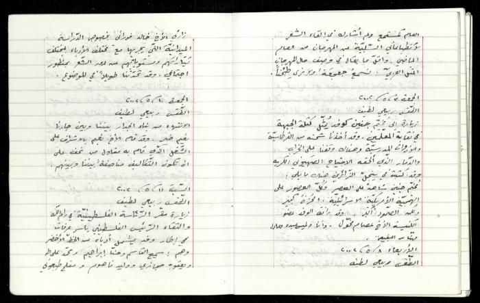 The Diaries of Fandi Mhanna, Buqei'a- Upper Galilee, 1997-2002