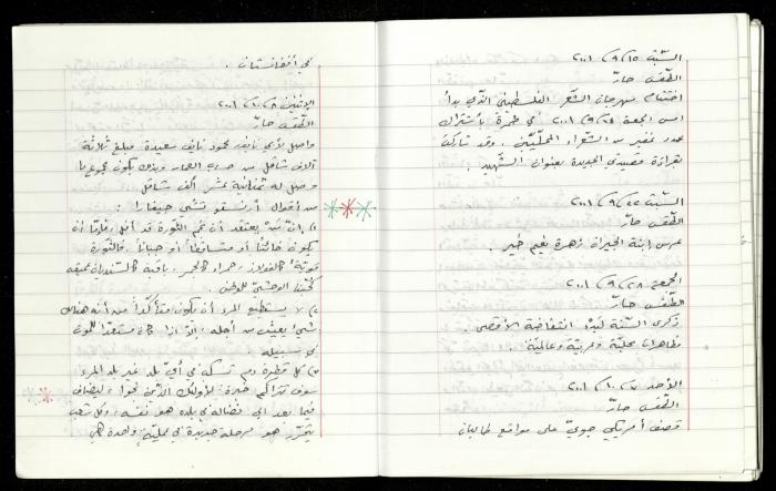 The Diaries of Fandi Mhanna, Buqei'a- Upper Galilee, 1997-2002