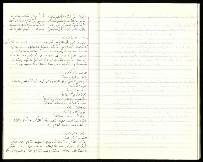 The Diaries of Fandi Mhanna, Buqei'a- Upper Galilee, 2002-2009