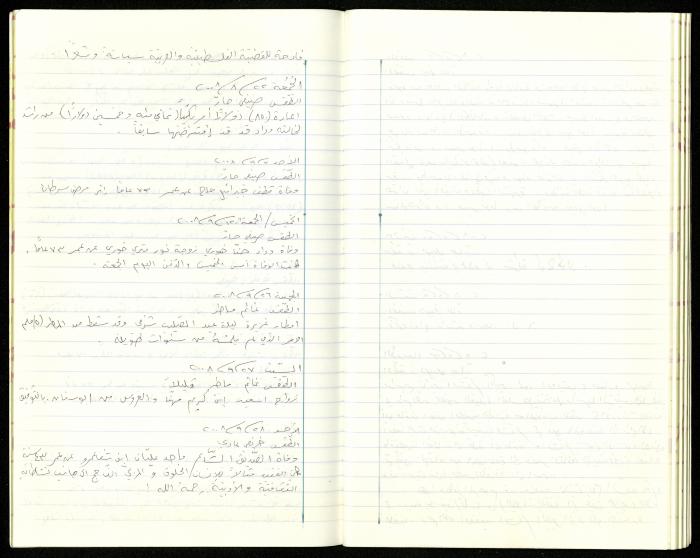 The Diaries of Fandi Mhanna, Buqei'a- Upper Galilee, 2002-2009