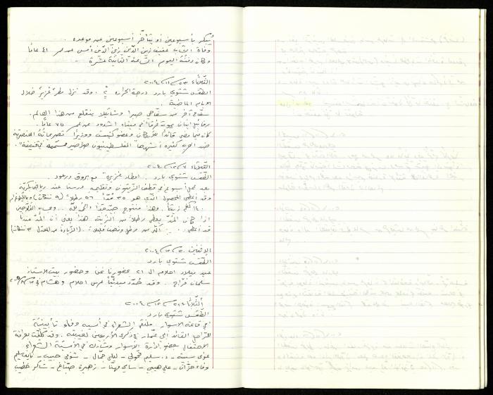 The Diaries of Fandi Mhanna, Buqei'a- Upper Galilee, 2002-2009