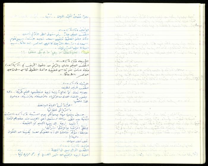The Diaries of Fandi Mhanna, Buqei'a- Upper Galilee, 2002-2009