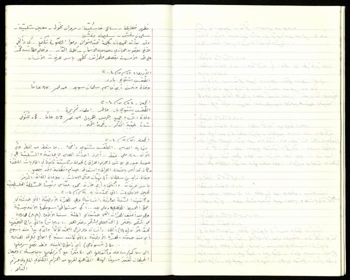 The Diaries of Fandi Mhanna, Buqei'a- Upper Galilee, 2002-2009