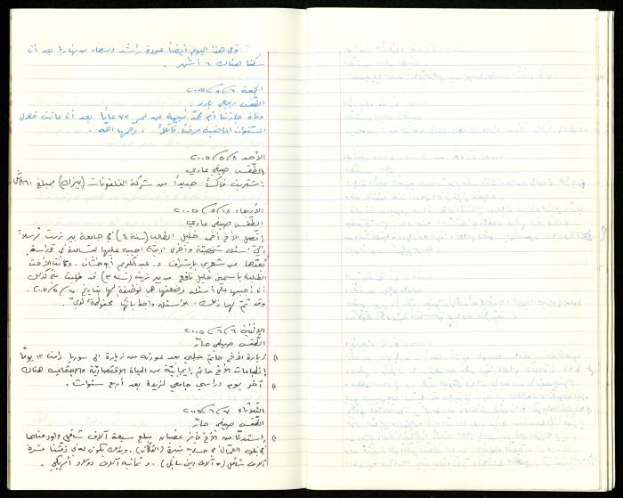 The Diaries of Fandi Mhanna, Buqei'a- Upper Galilee, 2002-2009