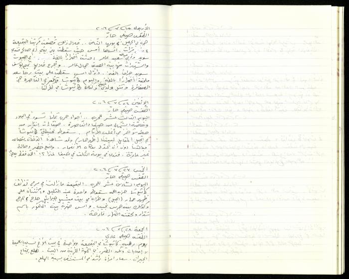 The Diaries of Fandi Mhanna, Buqei'a- Upper Galilee, 2002-2009