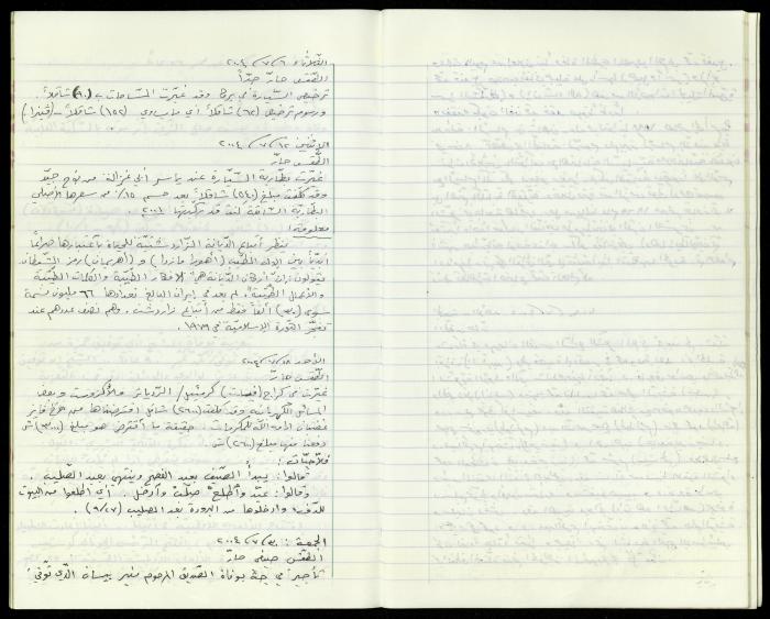 The Diaries of Fandi Mhanna, Buqei'a- Upper Galilee, 2002-2009