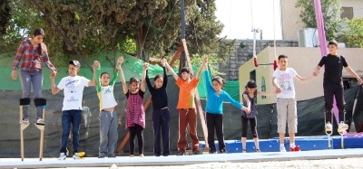 An Open Day Organized by the Palestinian Circus School in Birzeit 